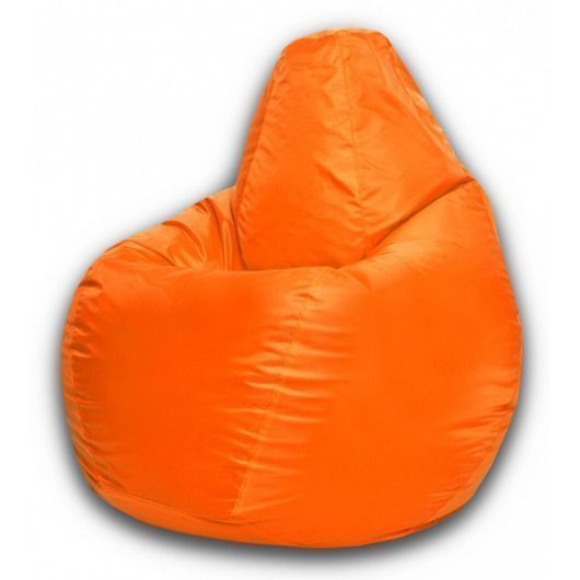 Кресло-мешок Груша M (700х700х1000) оксфорд оранжевый люмин