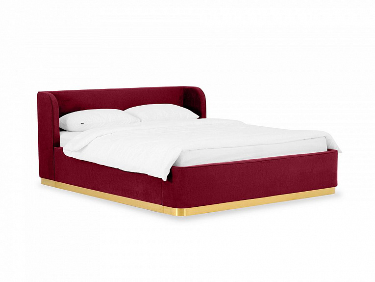 Кровать 160х200 с подъемным механизмом OgogoHome Vibe бордовый 748488