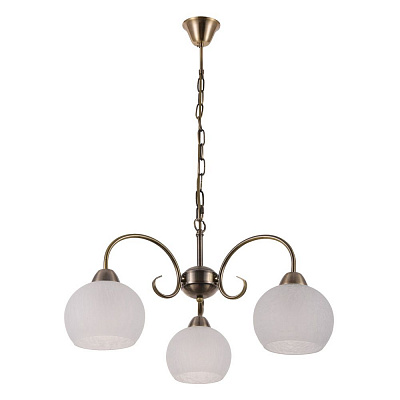 Подвесная люстра Arte Lamp MARGO коричневый, белый A9317LM-3AB