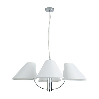 Подвесная люстра Arte Lamp RONDO хром, белый A4086LM-4CC